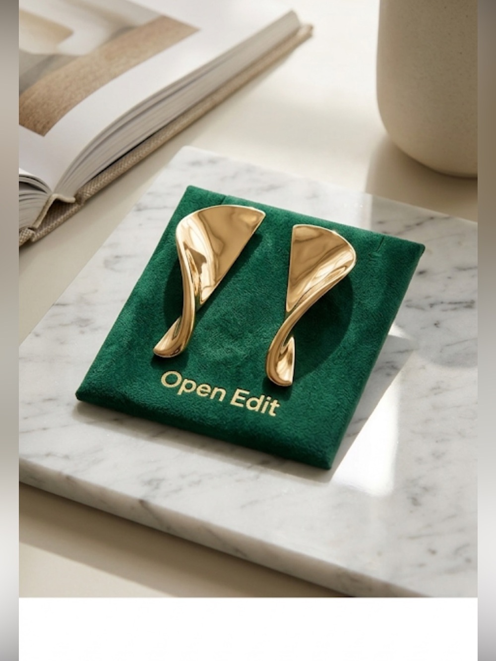 5/$25 Open Edit Gold Statement Earrings
